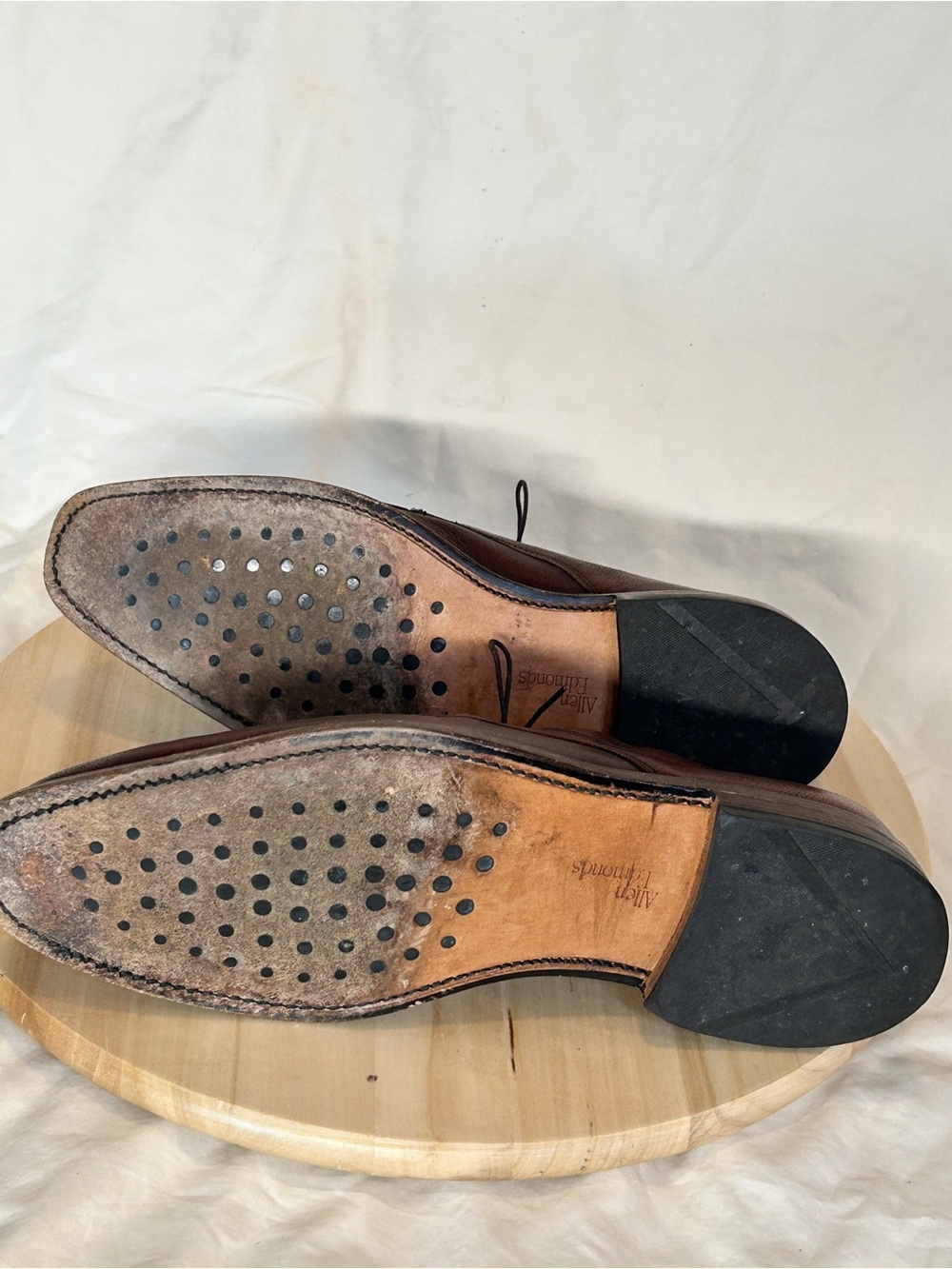 Allen Edmonds Jackson Men’s Brown Leather Lace-Up Derby Dress Shoes US 9.5D - Picture 5 of 8